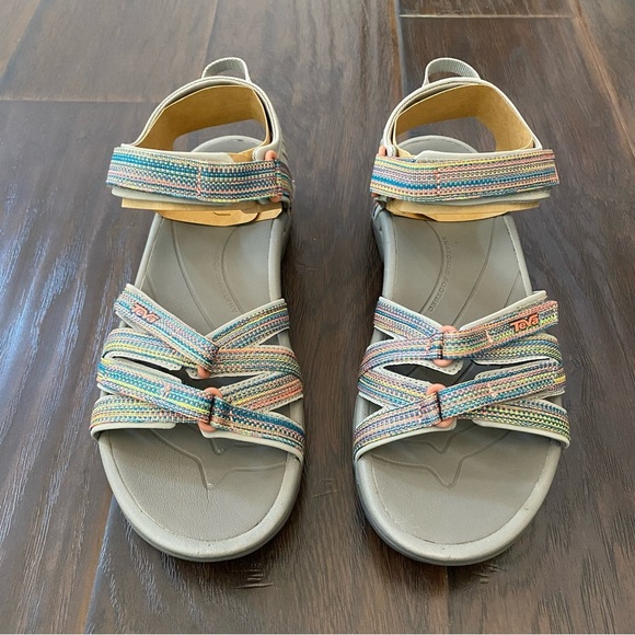 New With Box Teva Women's W Tirra TPM Taupe Multi Sandals Size Various pick your - Picture 3 of 11